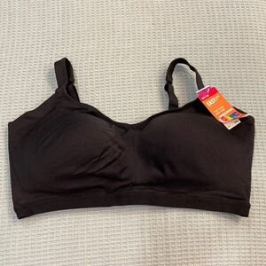 Warner’s Easy Does It Black Lined No Wire Bra XXL/2XL NWT